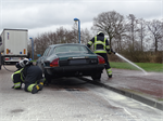 Prio 1 Brand Wegvervoer Auto Parkeerplaats BST N31 Rechts Stienkamp Drachten